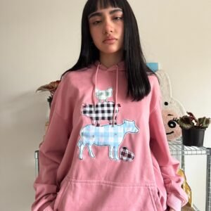 Hoodie Go Vegan vaca cerdo gallina