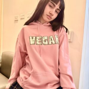Hoodie rosada vegan